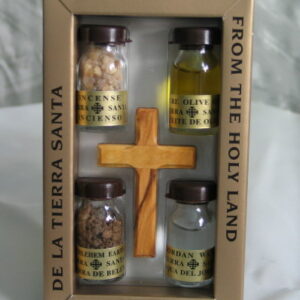 Cross with 4 bottles