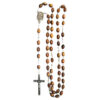 olivewood rosary oval beeds earth centerpiece