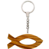 Ichthys Fish Olivewood Keyring